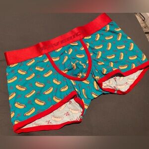 Maverick boxer briefs. Fun hot dog print